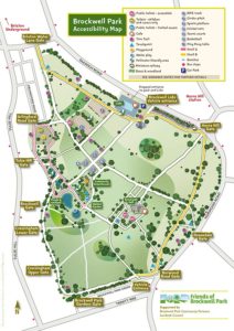 Brockwell Park Accessibility Map 2021 212x300 